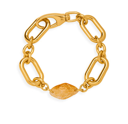 Gold Armband mit eine Stein